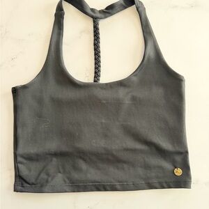 Mika Yoga Wear Black Crop/Bra Top